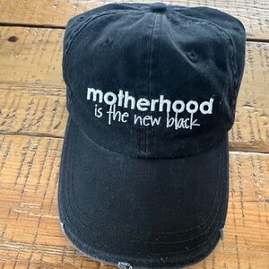 Peace Love World Mom Hat- Motherhood is the New Black Cap